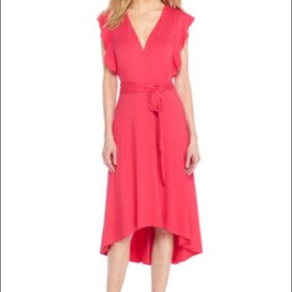 NWT limited midi flutter sleeve dress